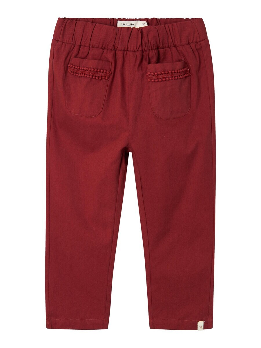 

Тканевые брюки Lil'Atelier Regular Pants, темно-красный