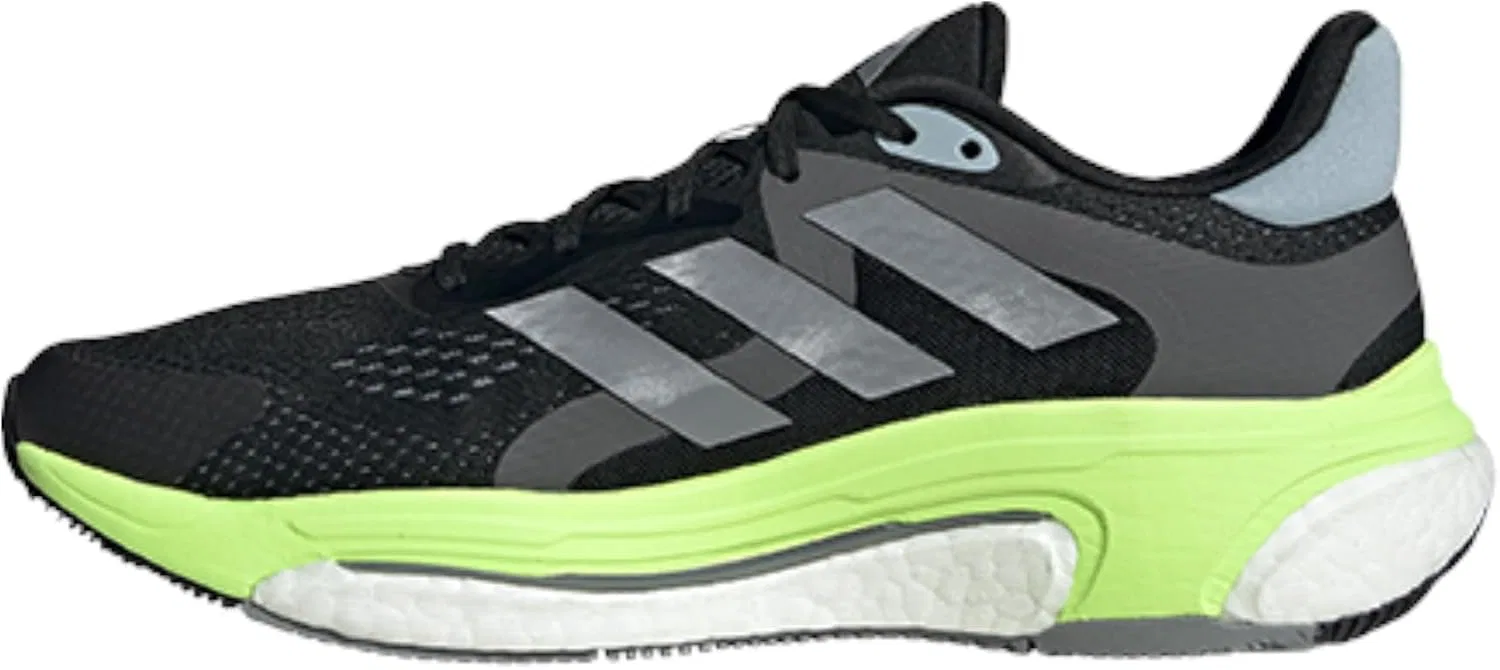 Мужские беговые кроссовки Adidas Solarcontrol 2, Black-Grey-Yellow — фото 2