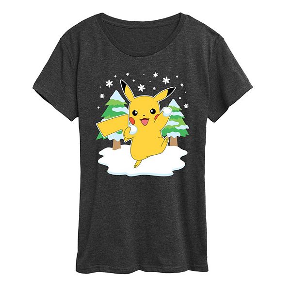 

Футболка женская Pokemon Pikachu Snowball Fight Licensed Character, Heather Charcoal, Белый, Футболка женская Pokemon Pikachu Snowball Fight Licensed Character, Heather Charcoal