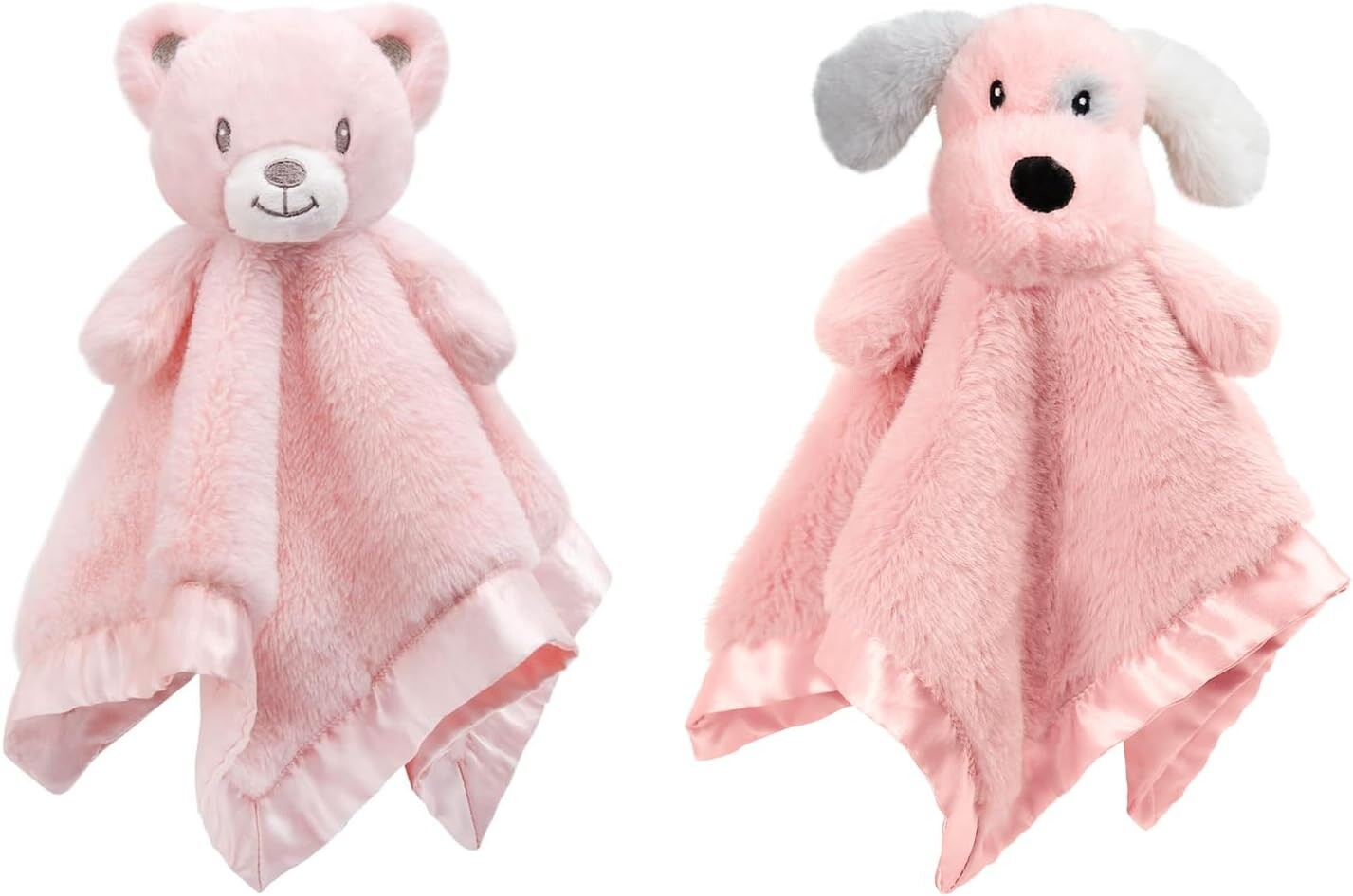 

Детское защитное одеяло с медведем и собакой, мягкое детское милое пушистое одеяло для девочек, игрушка-обнимашка, милый мишка, мягкий подарок для новорожденных, розовый, 14 дюймов BEILIMU, Pink