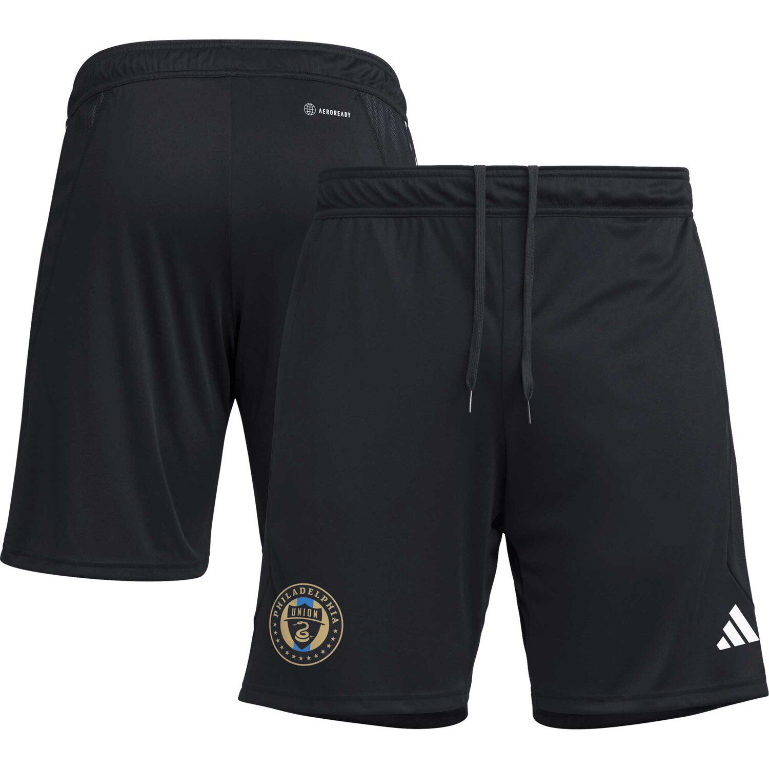 

Мужские черные тренировочные шорты Philadelphia Union 2023 AEROREADY adidas