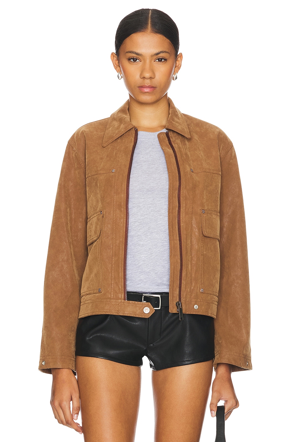 

X мы свободная куртка из искусственной замши blair Free People, коричневый