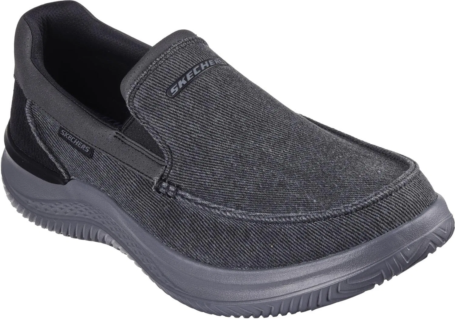 Мужские слипоны Skechers Hasting Fielden, Black Linen