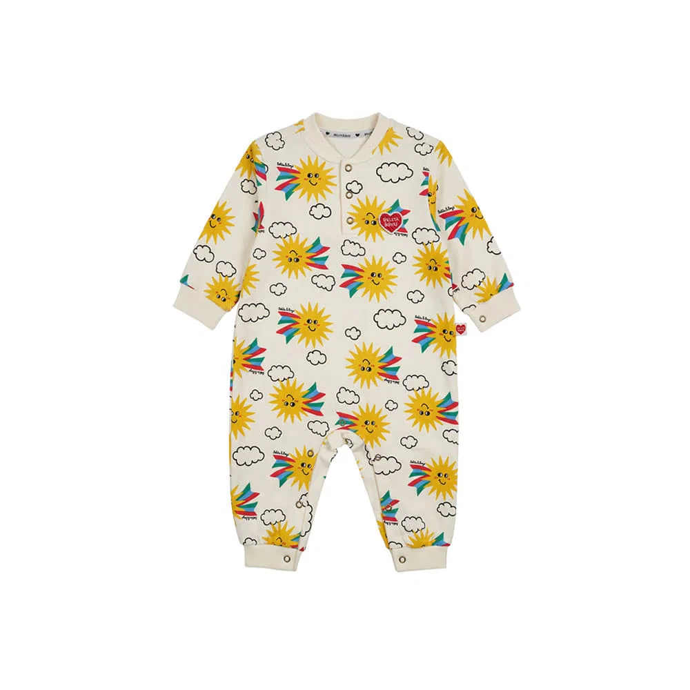 Детский комбинезон с длинными рукавами Baby Sun All Over кремовый от Belita&Boys