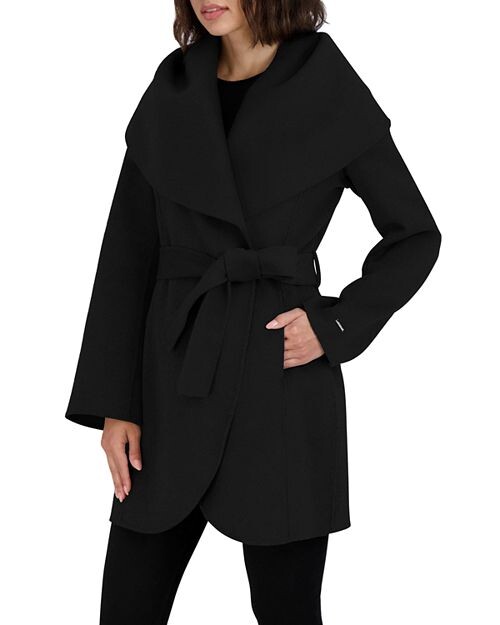 

Пальто Мэрилин с поясом Tahari, цвет Black