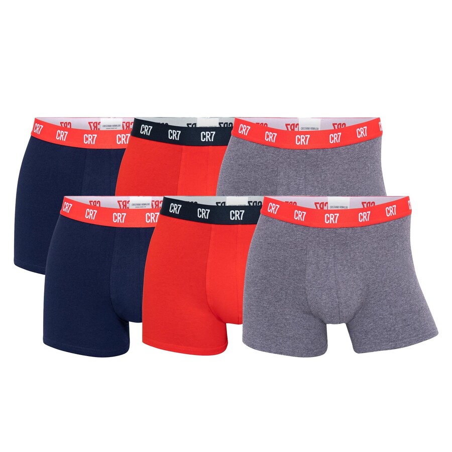 

Боксерские шорты CR7 - Cristiano Ronaldo, цвет Dark blue/mottled grey/Light red