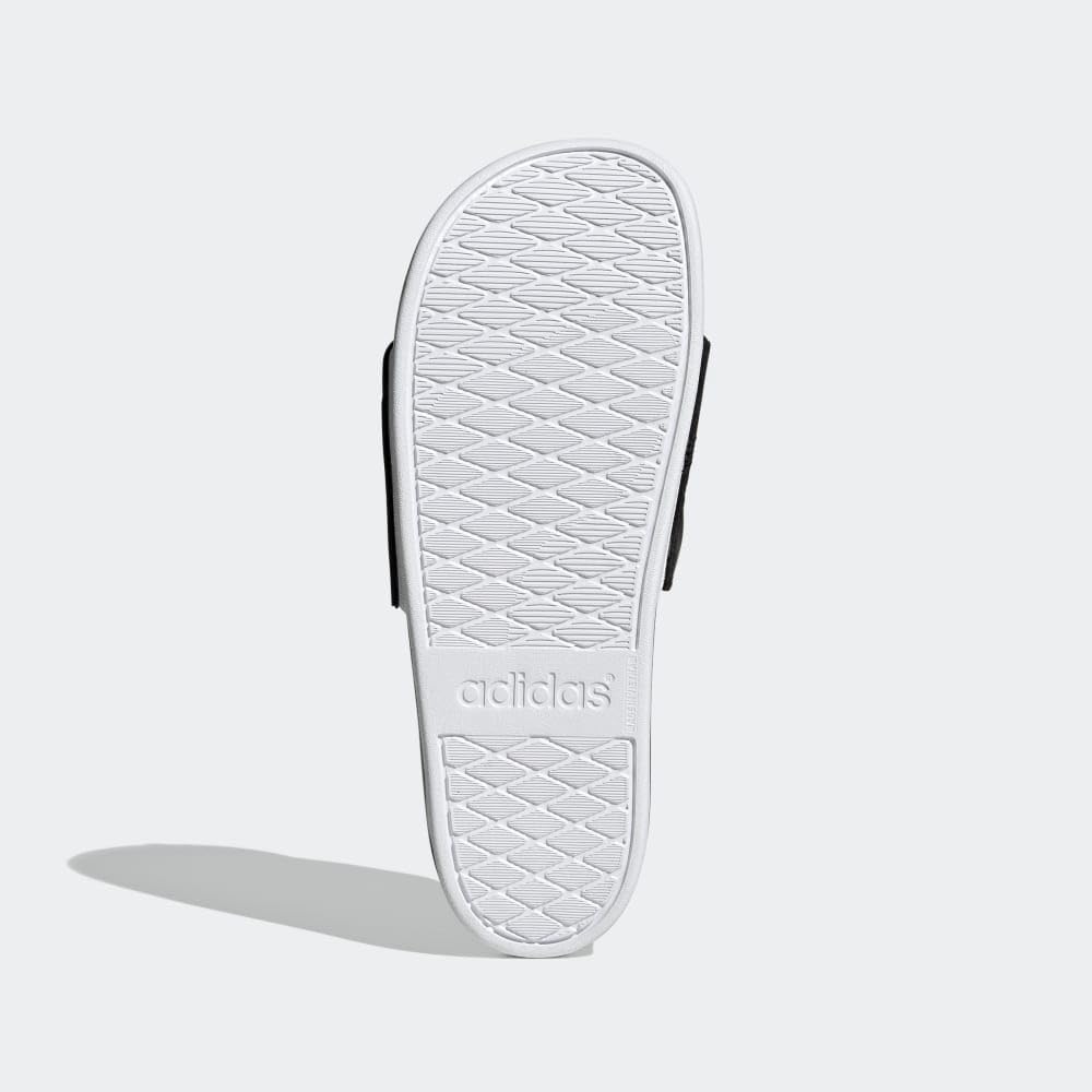 Шлепанцы adidas Adilette Comfort (унисекс), белый/черный — фото 4
