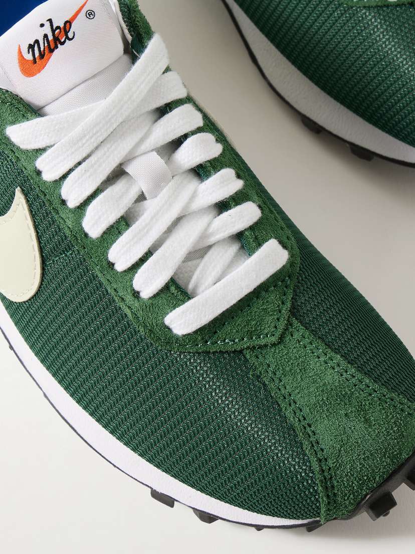 Кроссовки из кожи и сетчатой ткани с отделкой из матовой замши LD-1000 Nike, хаки — фото 4