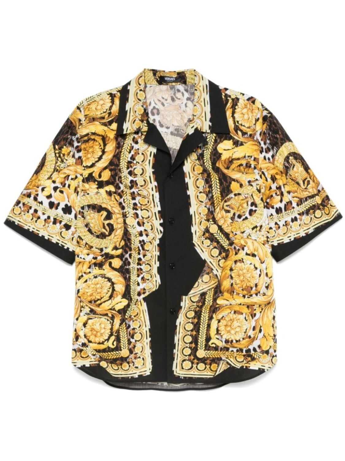 

Versace рубашка с принтом Barroco, черный