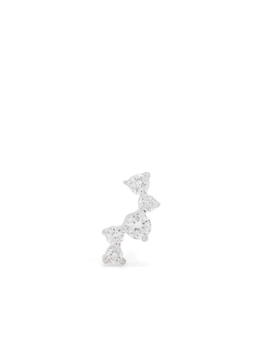 

Серьга Flashy Glitz из 14-каратного белого золота с бриллиантами Maria Black, серебяный