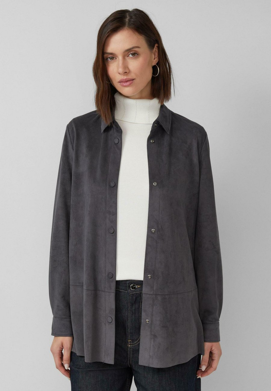 

Блуза s.Oliver Button-down blouse, Dunkelgrau/Grey