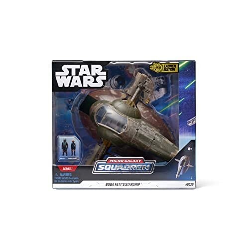 

Bizak Star Wars Micro Galaxy Squadron, роскошный корабль Бобы Фетта, включает 2 фигурки (62610027)