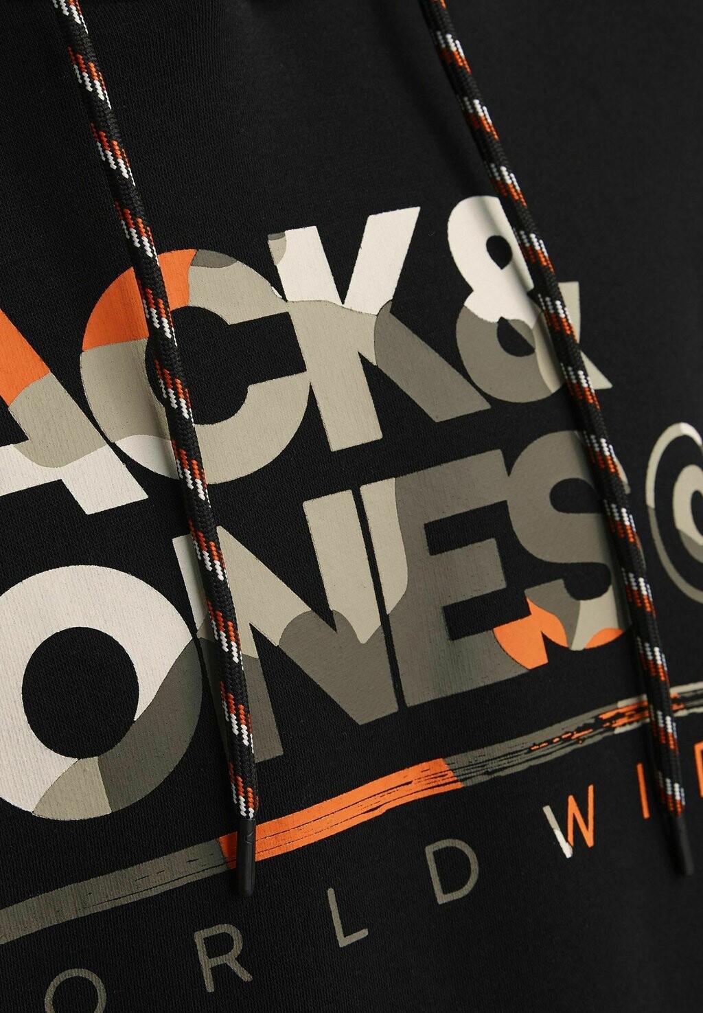 

Толстовка с капюшоном LOGO Jack & Jones, черный