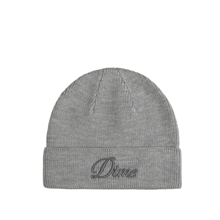 

Шапка cursive wool fold beanie Dime, серый