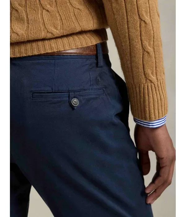 Брюки чинос slim fit Polo Ralph Lauren, темно-синий — фото 4