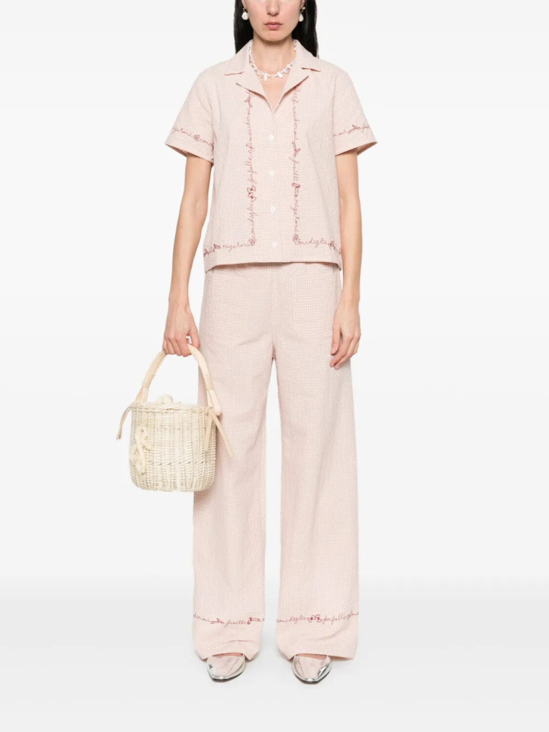 

Рубашка Maison Labiche Pasta Souchier, розовый