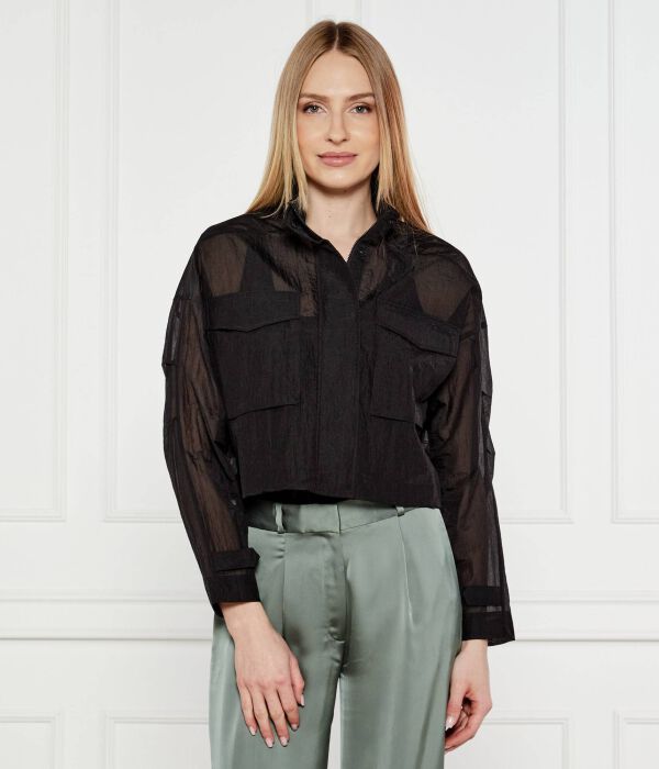 

Куртка Cropped fit Pinko, черный