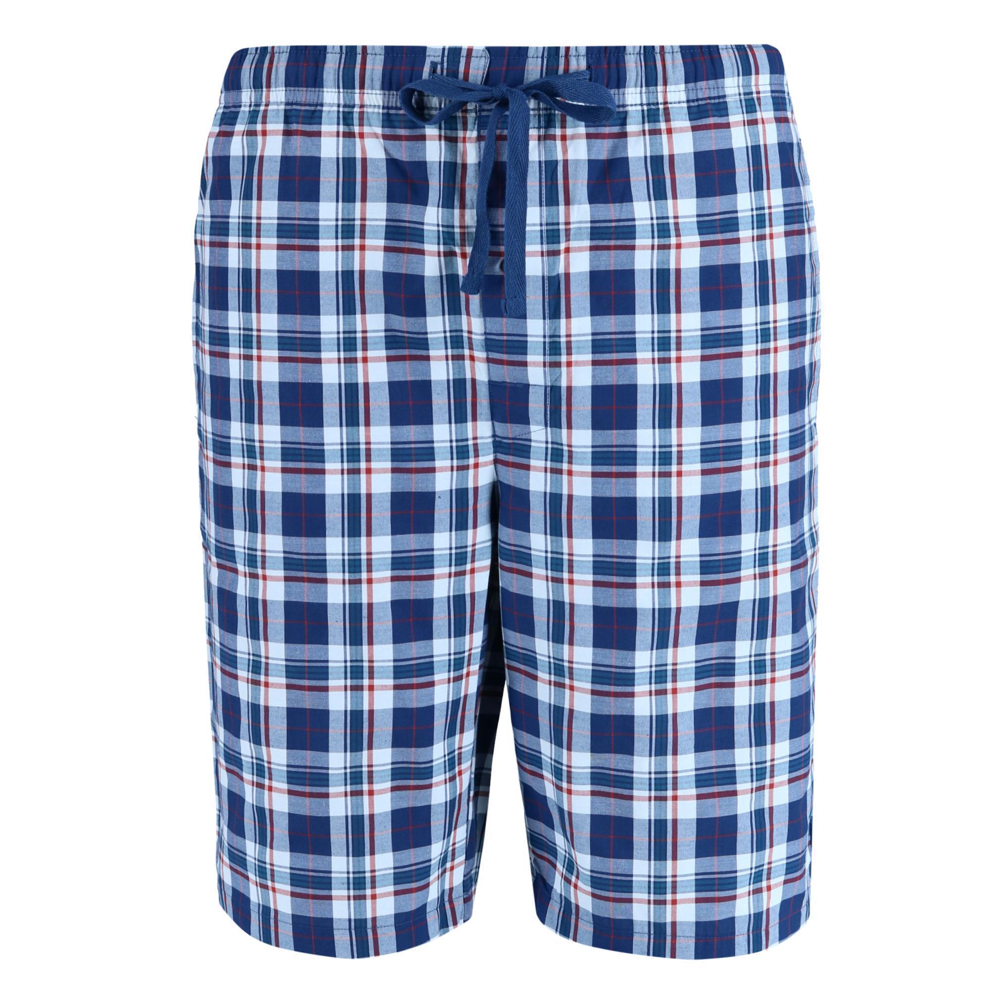 

Мужские хлопковые пижамные шорты для сна Hanes, синий