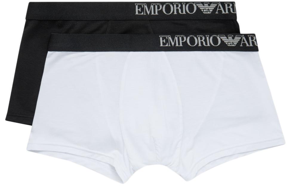 SS24 Трусы мужские 2 шт EMPORIO ARMANI, белый — фото 3
