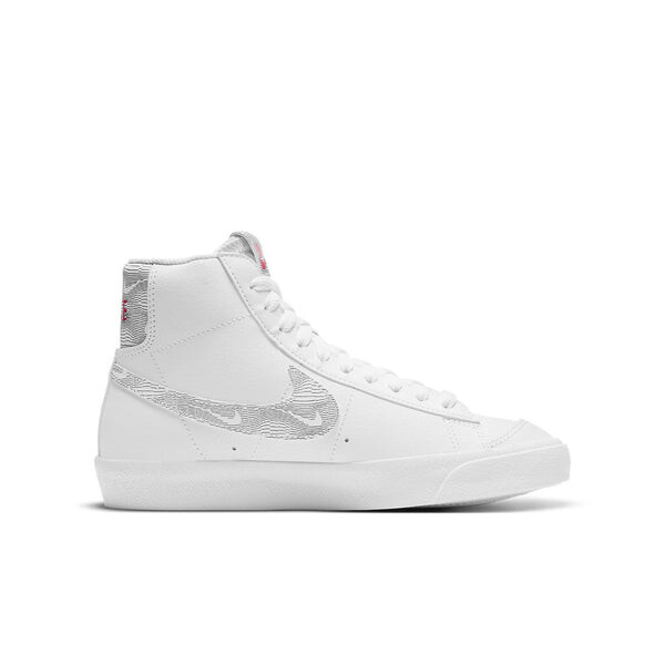 Кроссовки blazer mid '77 'white logo print' Nike, белый — фото 2