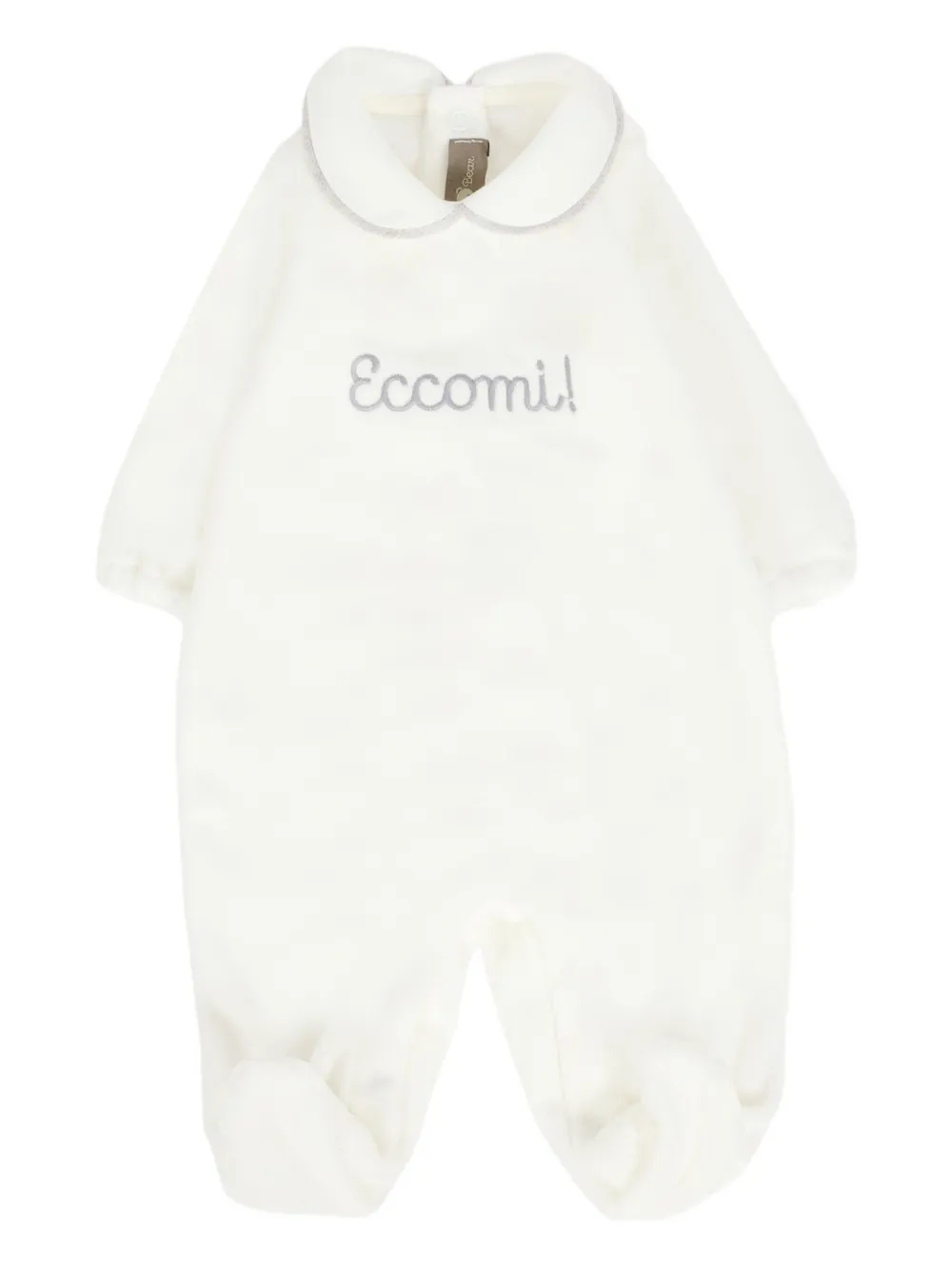 

Комбинезон для новорожденного с декорированным воротником Little Bear, белый