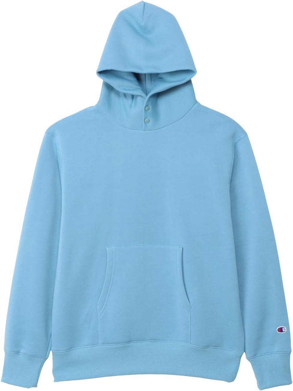 

Мужская толстовка с длинным рукавом Champion из эластичного термофутбола с резиновым принтом и застежкой на крючок на воротнике из махрового флиса TECH WEAVE(R) Terry Golf C3-CG101, серовато-светло-голубой, Синий, Мужская толстовка с длинным рукавом Champ