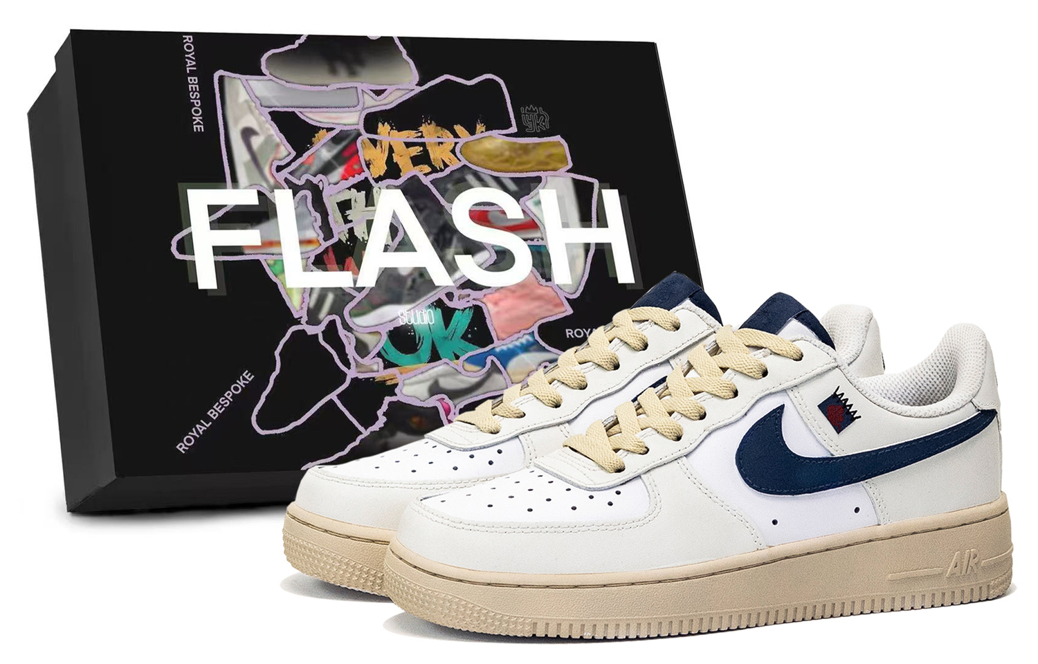 

Nike Кроссовки Air Force 1 Cloud Sand, в коробке, износостойкие низкие, для скейтбординга, мужские, цвет хаки-серый