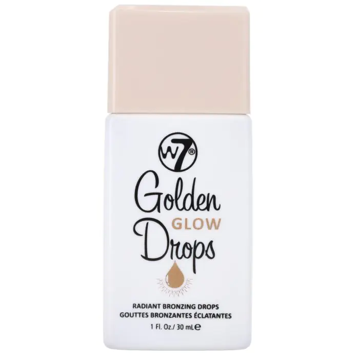 

Бронзер для лица golden glow drops iluminador líquido W7, объем 30 мл