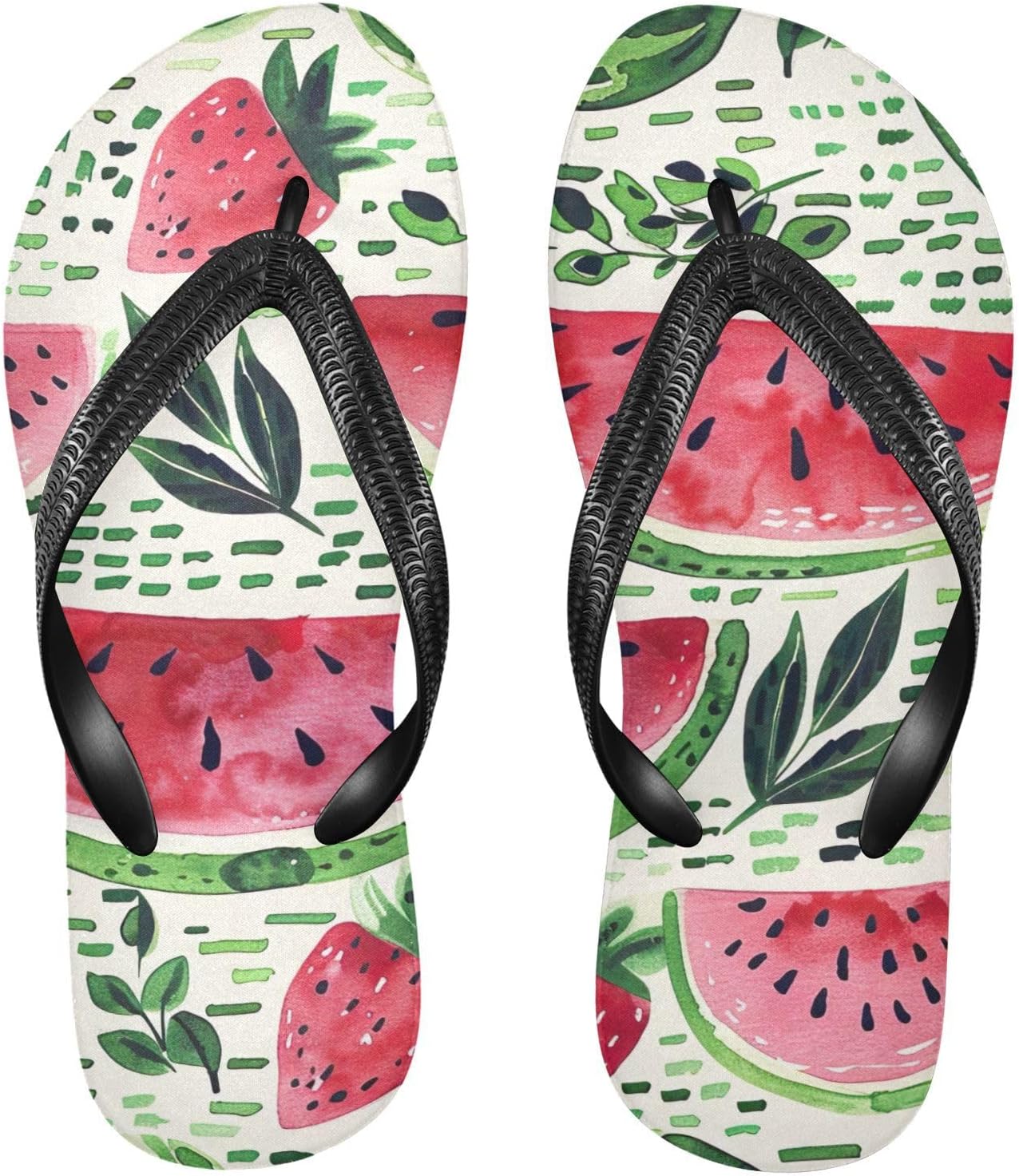 

Летние сланцы STAYTOP с рисунком арбуза для мужчин и женщин, пляжные сандалии, шлепанцы для душа