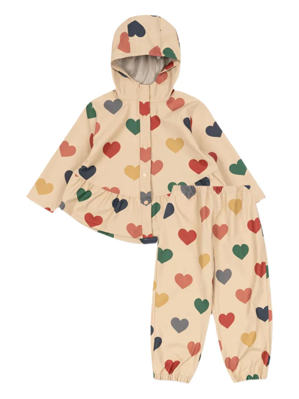 

Куртка с оборками и принтом Konges Sløjd, нейтральный