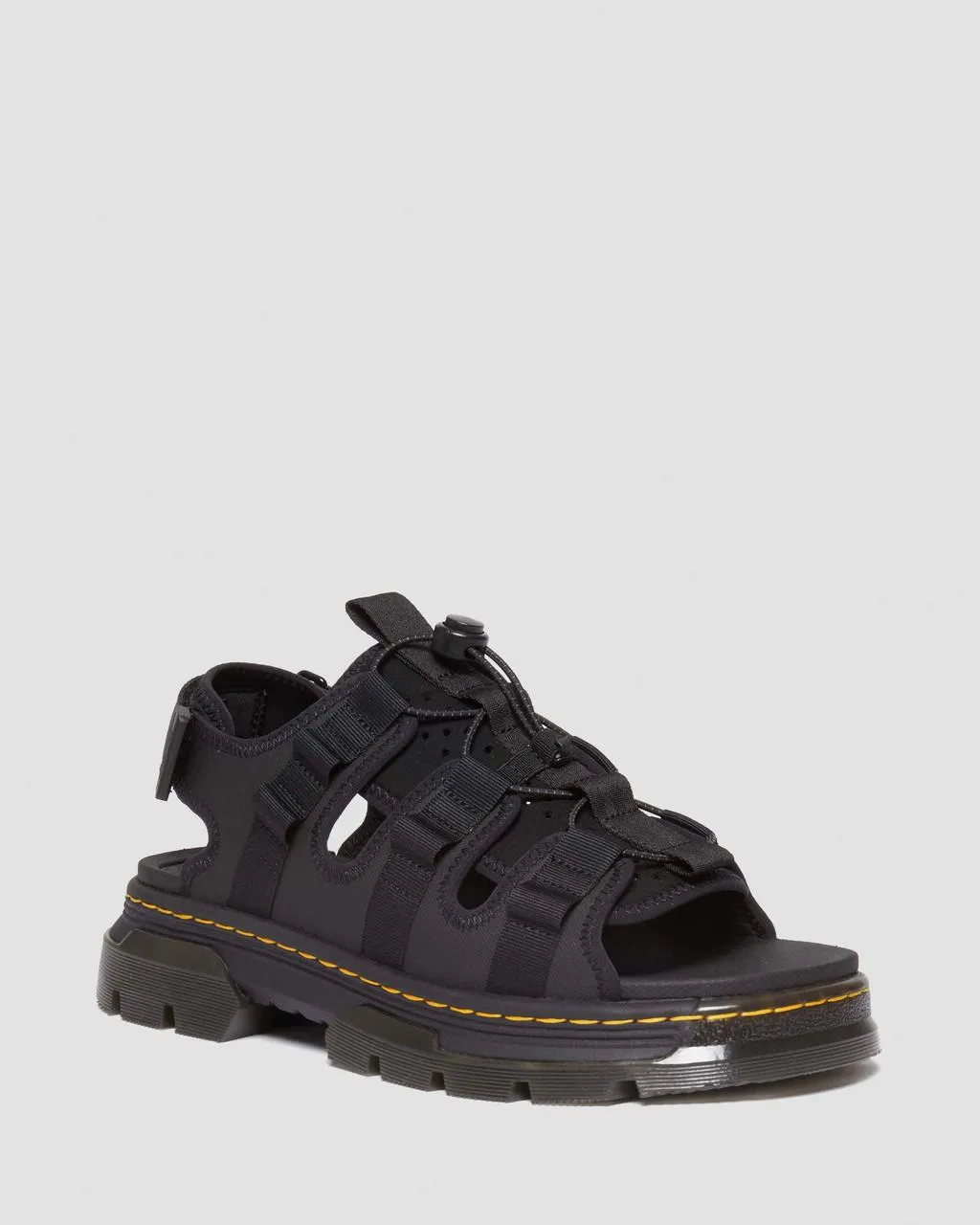 

Гибридные сандалии Dr. Martens Jericho из кожи и неопрена, черный