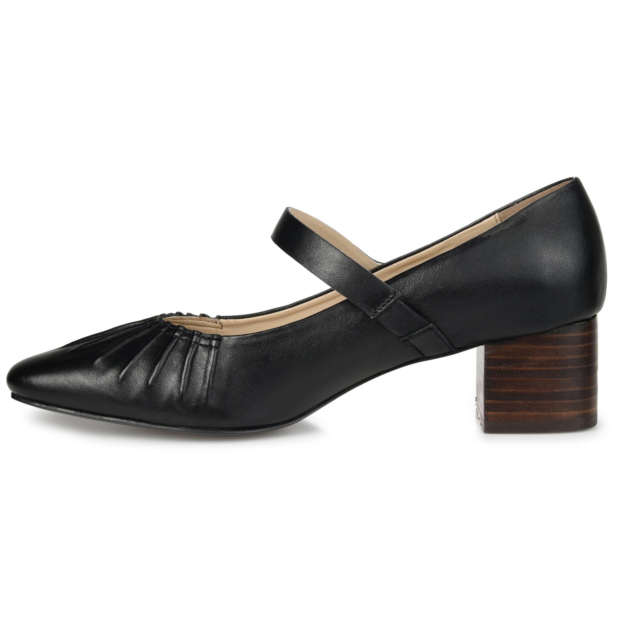 Женские туфли Journee Signature Tru Comfort Foam Ellsy из натуральной кожи, черный — фото 2