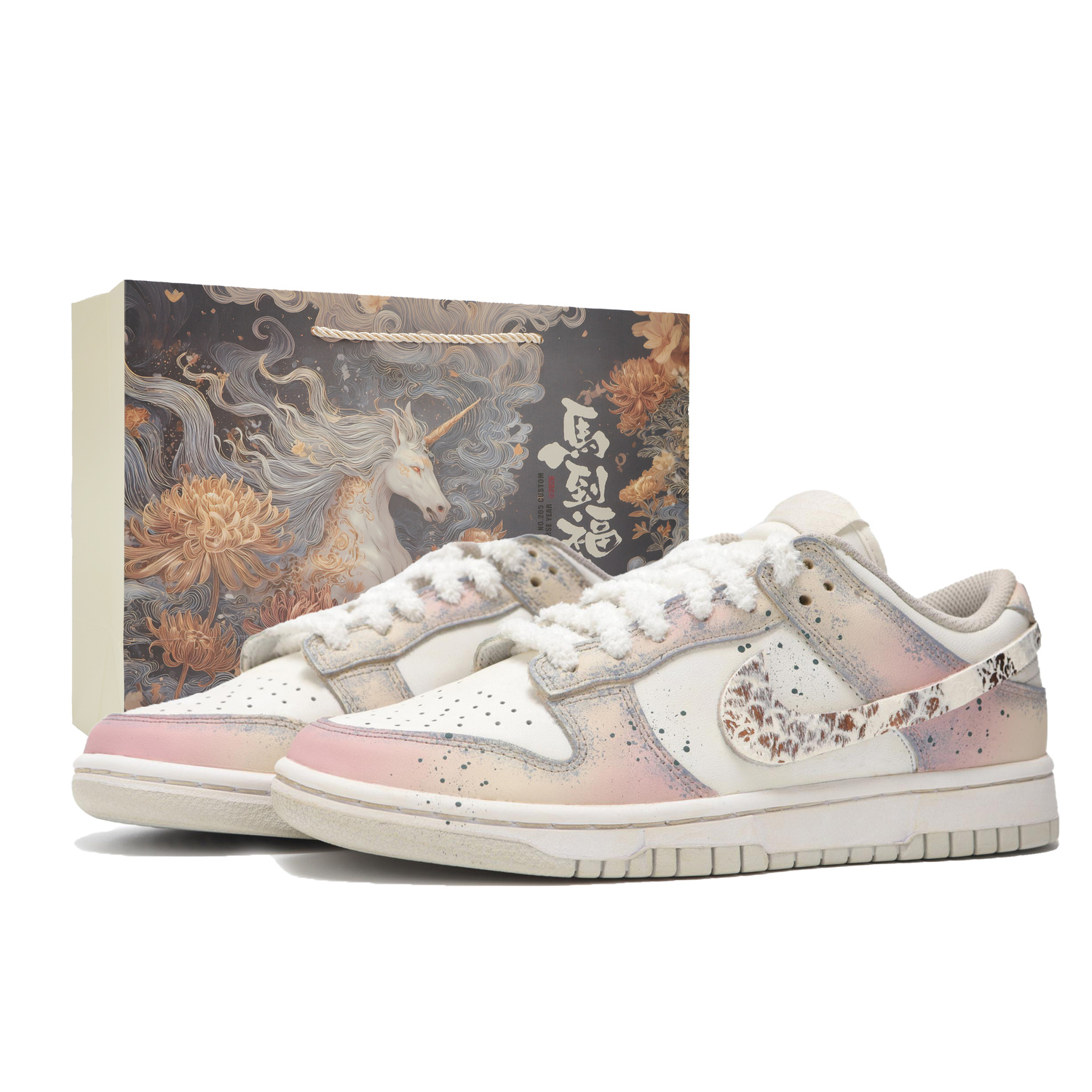 

Nike Кроссовки Dunk Cushioning Low top Skateboard мужские Pastel Pink