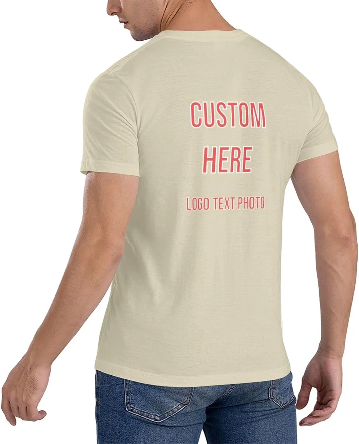 Футболка Custom с принтом для мужчин — фото 2