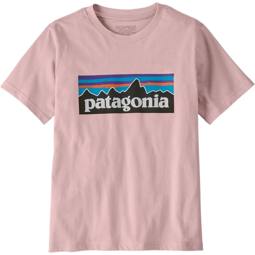 Футболка Patagonia P 6 Logo для детей, цвет QVLT