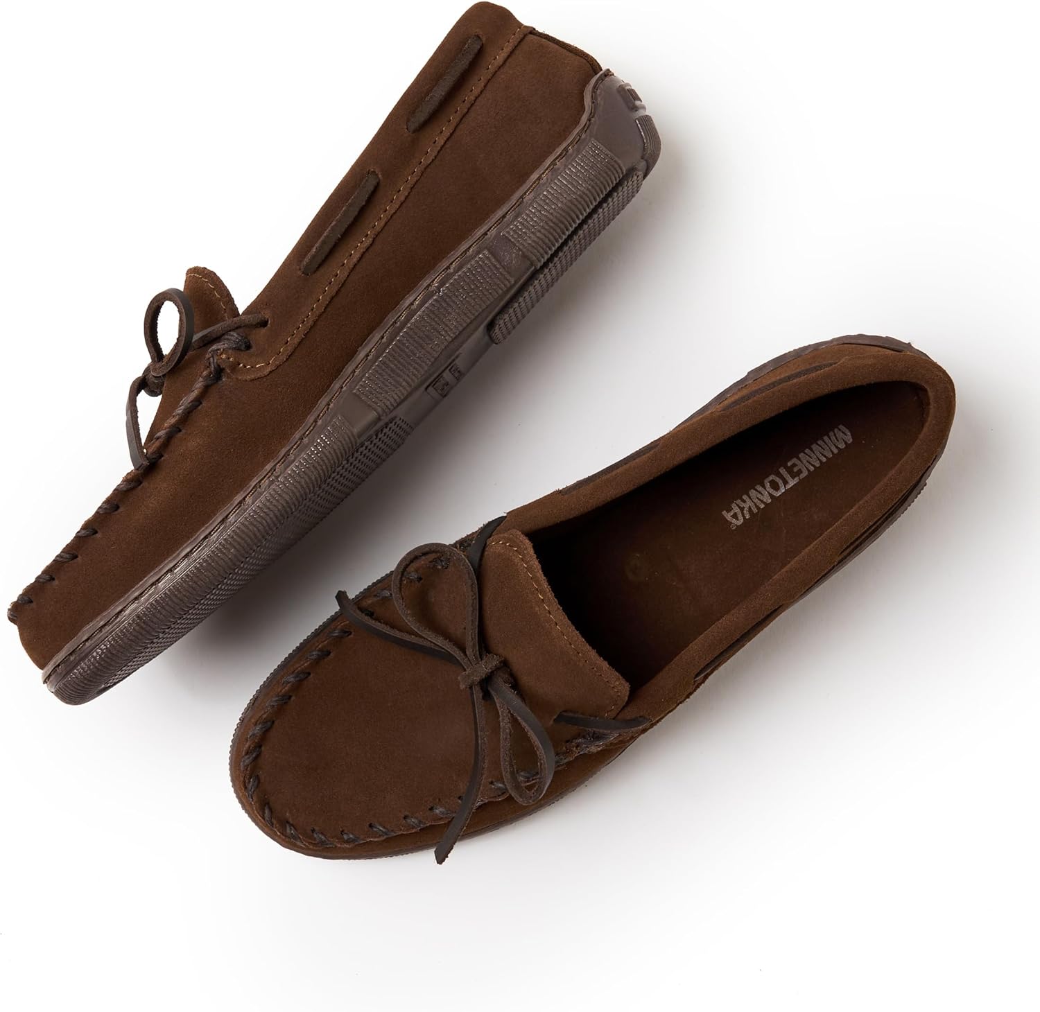 Мокасины Minnetonka для мужчин повседневные замшевые, шоколадный — фото 2