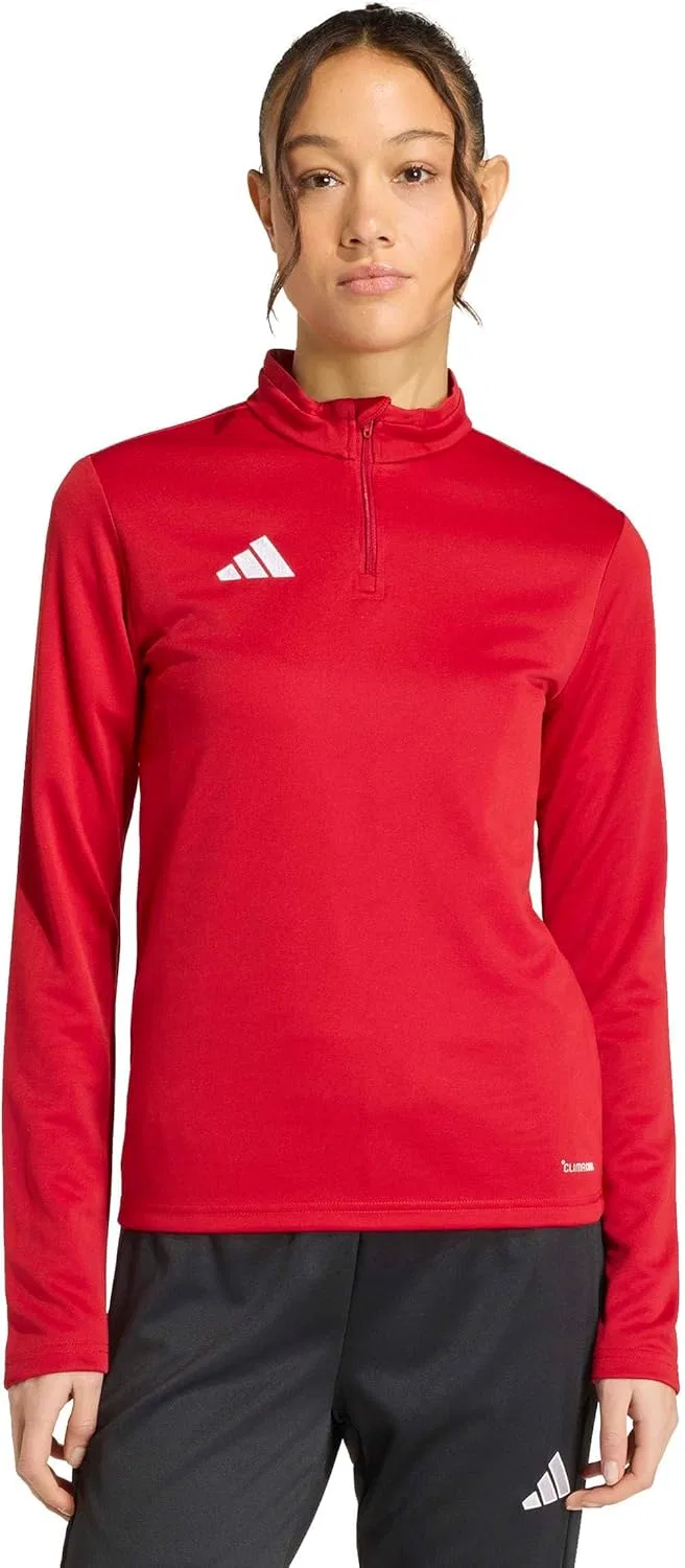 Тренировочная куртка adidas Entrada 26, женская, Team Power Red/White