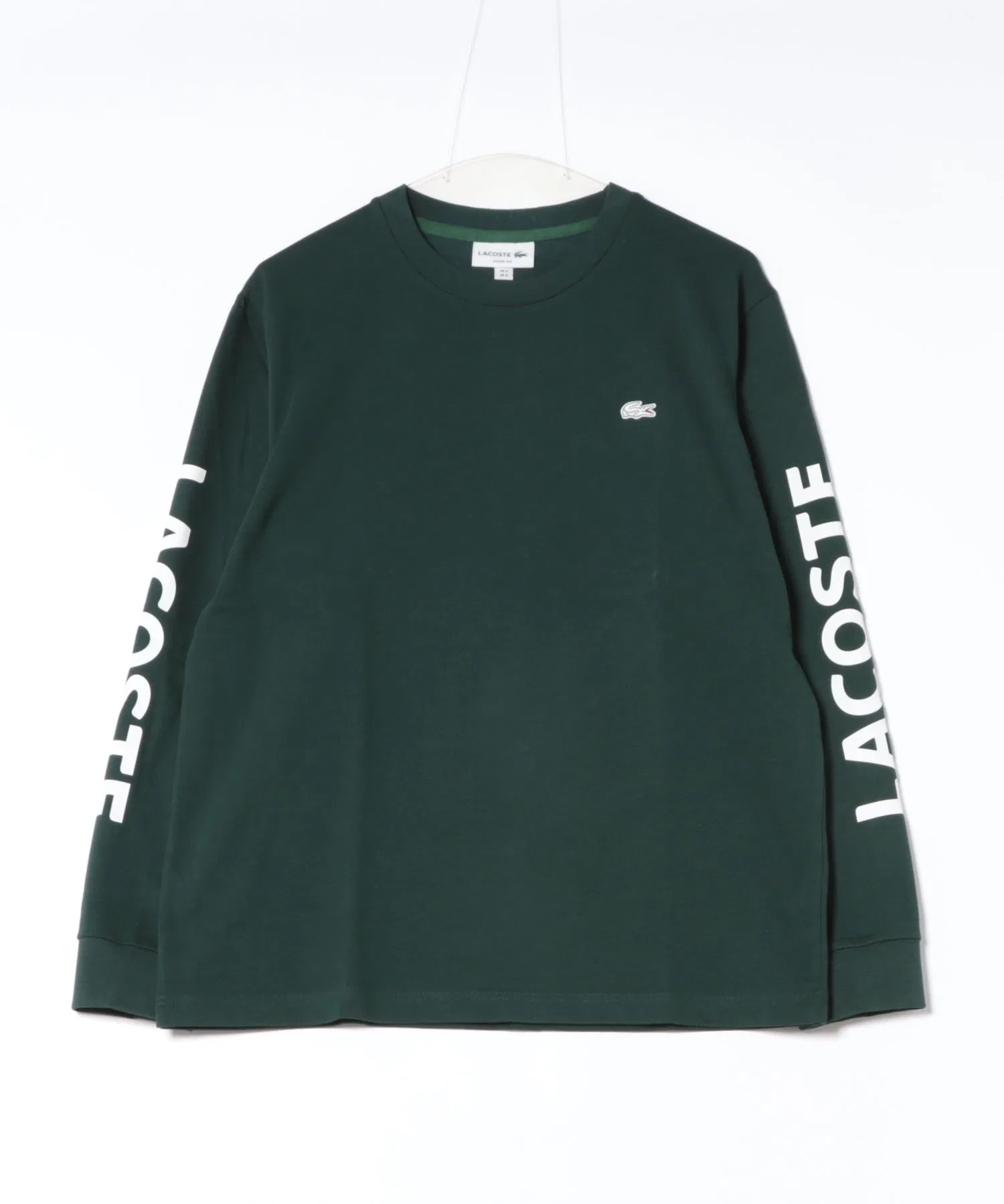 Футболка мужская Lacoste TH637599 с логотипом на рукаве, белый