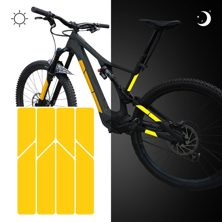 

RIESEL DESIGN светоотражающие наклейки, велосипедный шлем, светоотражающая пленка для горного велосипеда для безопасности