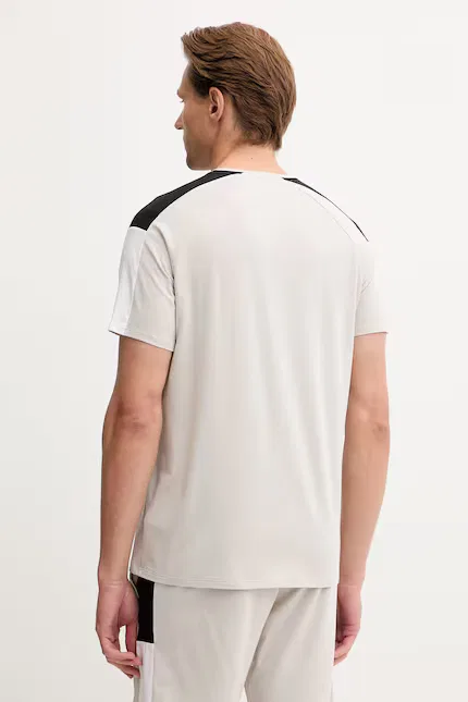 Футболка пижамная с модалом Shirt RN BOSS, бежевый — фото 3