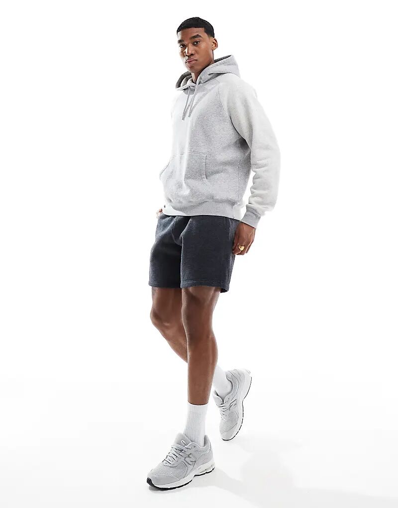 

Короткие флисовые шорты Icon 8 дюймов, угольного цвета Hollister