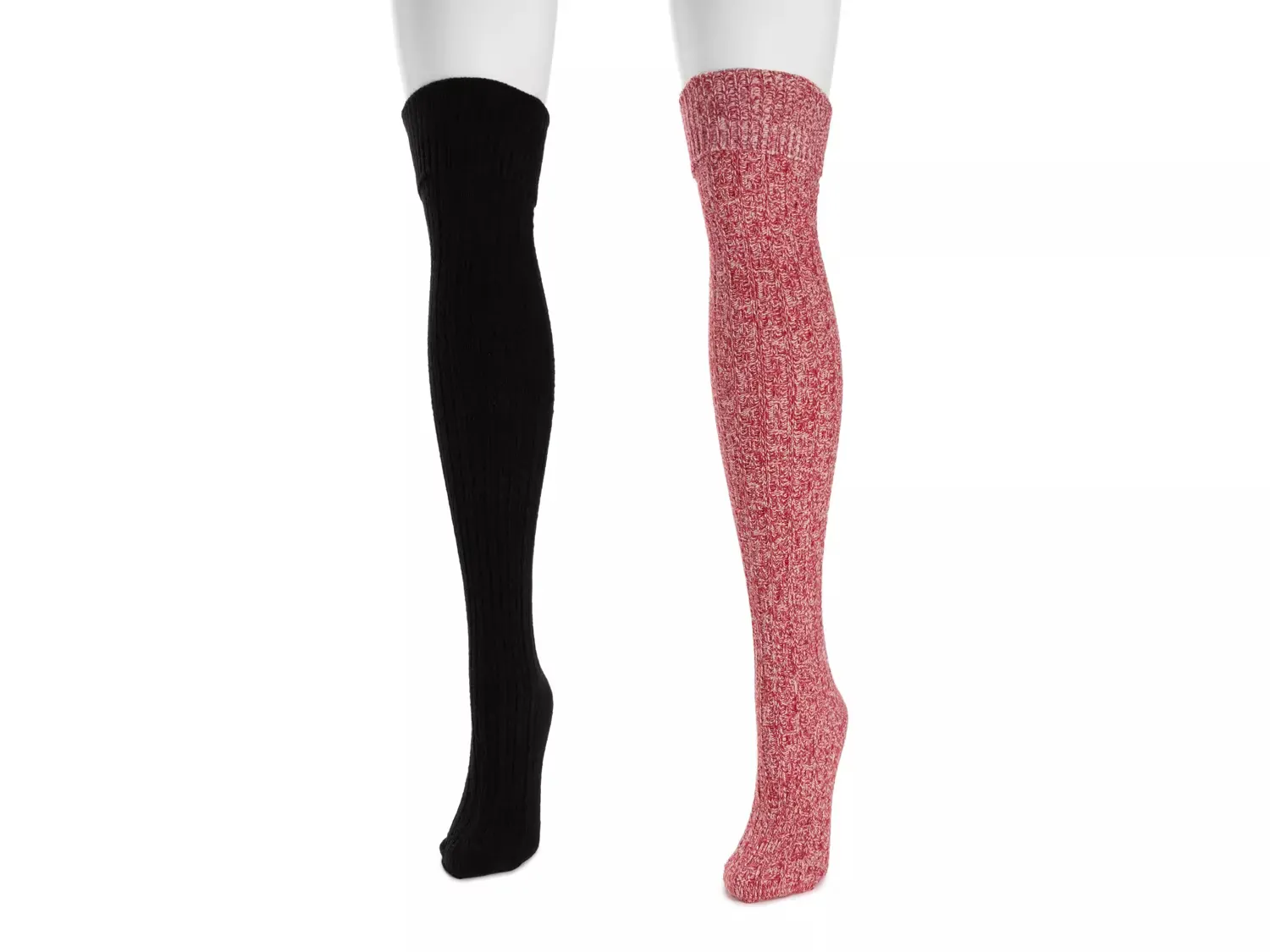 

Женские гольфы Marl - 2 пары Muk Luks, Red/Black