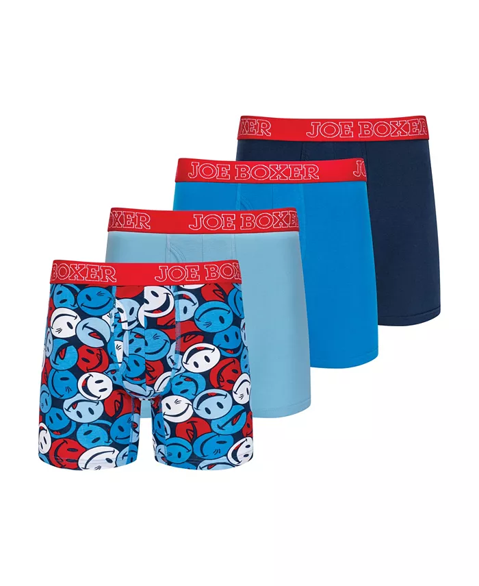 

Мужские боксеры стрейч, 4 штуки Joe Boxer