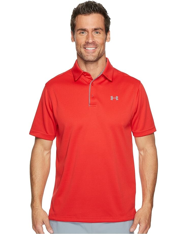 

Поло Under Armour Golf Tech, цвет Red/Graphite/Graphite