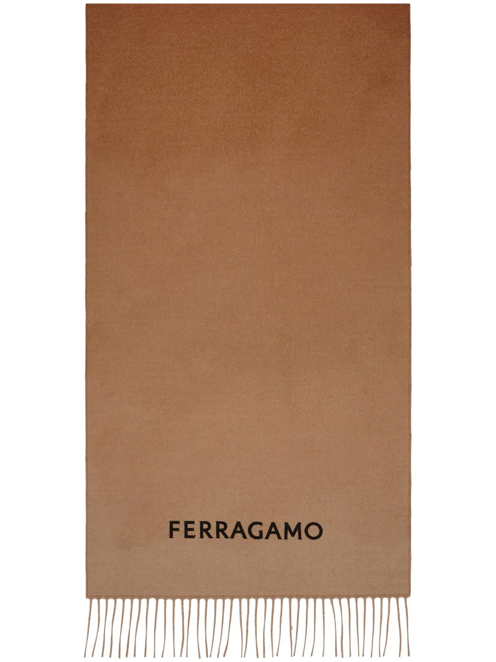 

Кашемировый шарф с эффектом омбре Ferragamo, коричневый