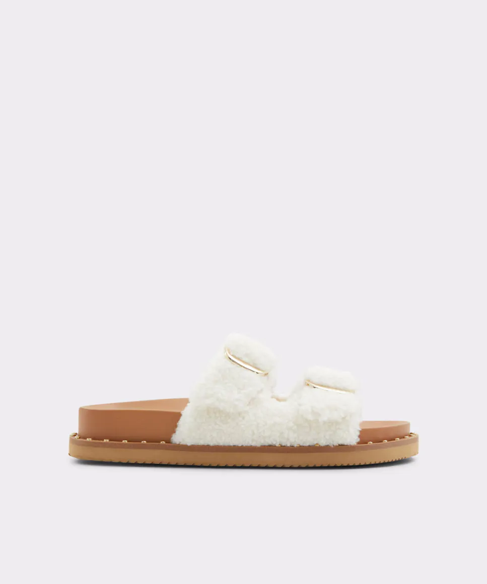

Женские босоножки на плоской подошве с круглым носком Aldo, белый