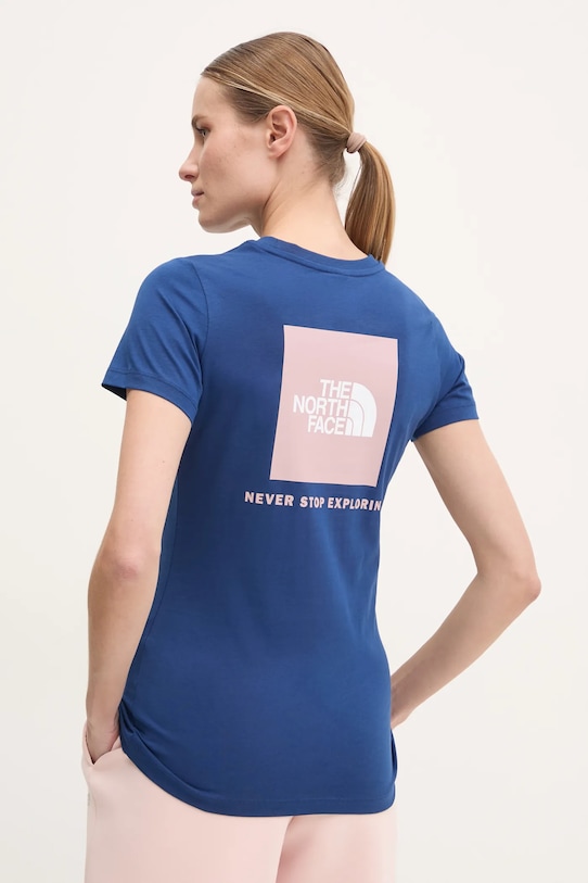 

Футболка хлопковая Redbox Slim The North Face, темно-синий