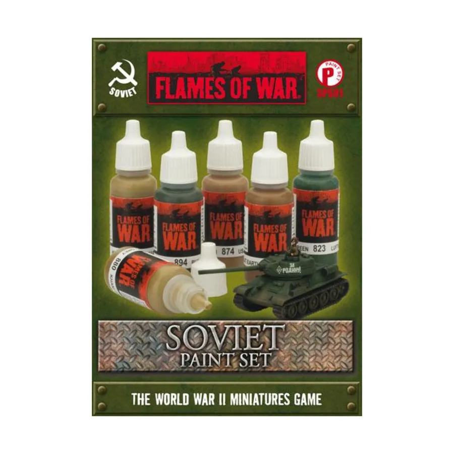 

Советский набор красок (2-е издание), Flames of War - WWII - Dice, Gaming Aids, Paints & Brushes