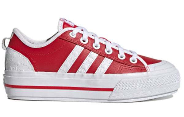 Кроссовки nizza rf platform Adidas, красный — фото 2