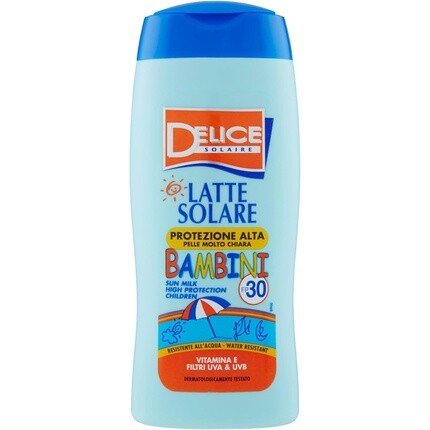 

Солнцезащитное молочко для детей с высокой защитой SPF 30, 250 мл, Delice Solaire